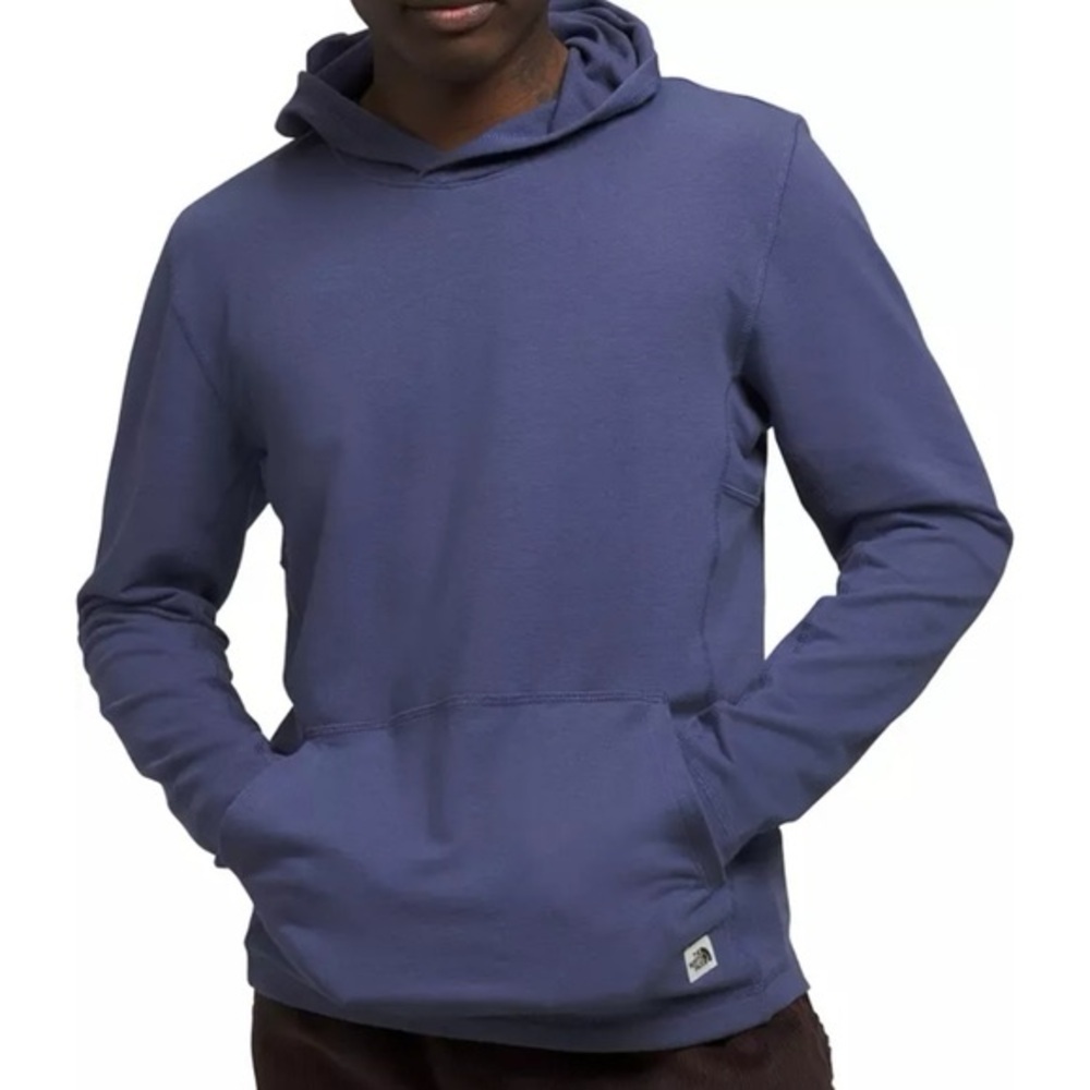 The North Face Blue French Terry Soft Pullover Hoodie S